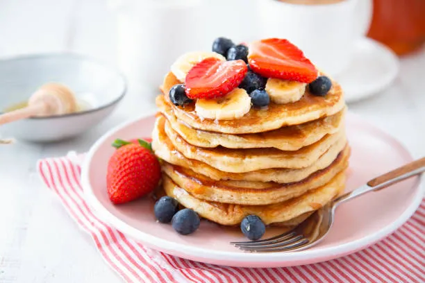 Banana Berry Protein Pancakes in Chandler AZ